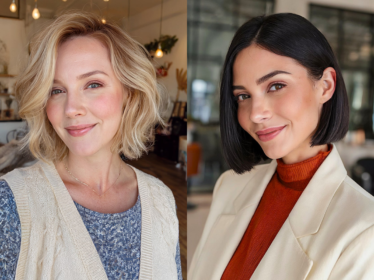 Gorgeous chin length bob hairstyles for women