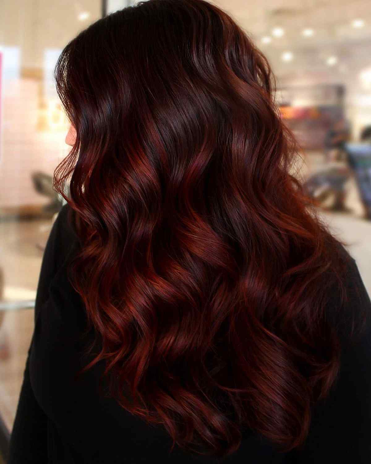 Gorgeous Dark Red Long Hair