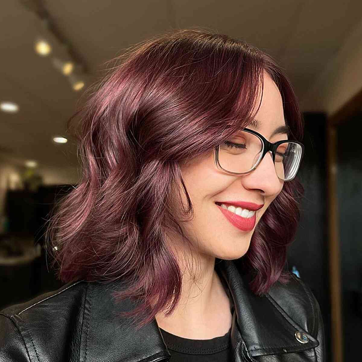 Gorgeous Mahogany Wine Hair Color