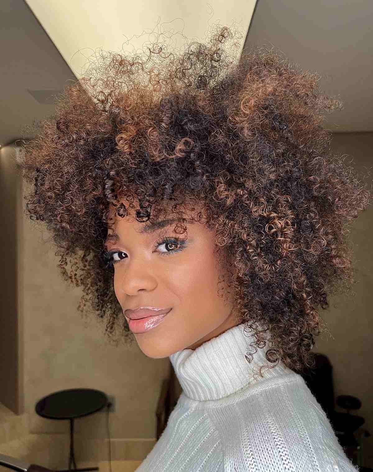 Gorgeous Natural Curls with Volume for Black Women