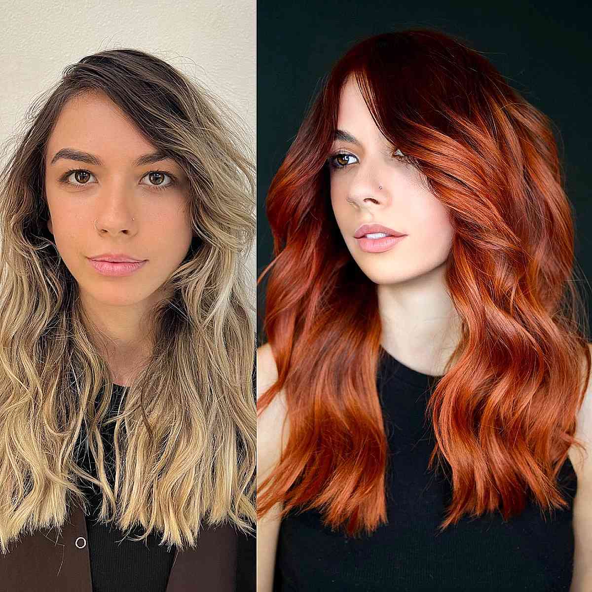Gorgeous Red Balayage Makeover