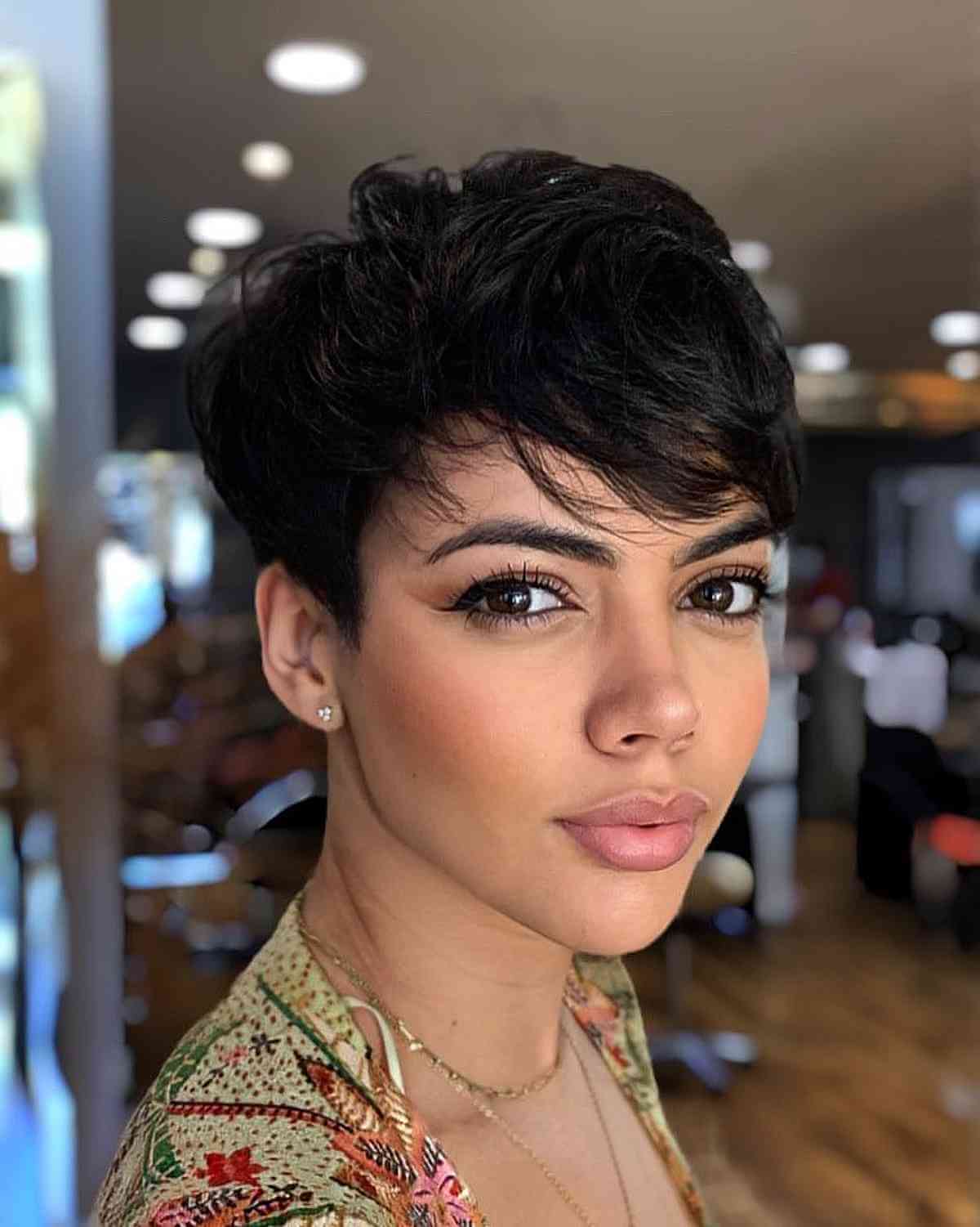 Gorgeous Side-Swept Textured Pixie