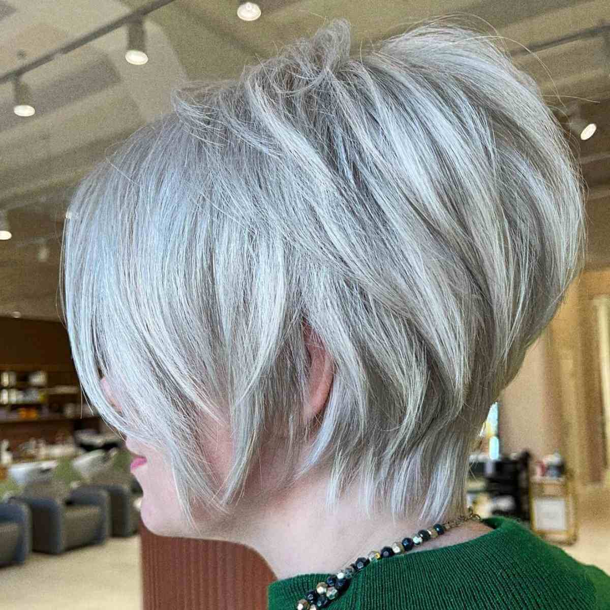Graduated Pixie Bob for Thick Hair