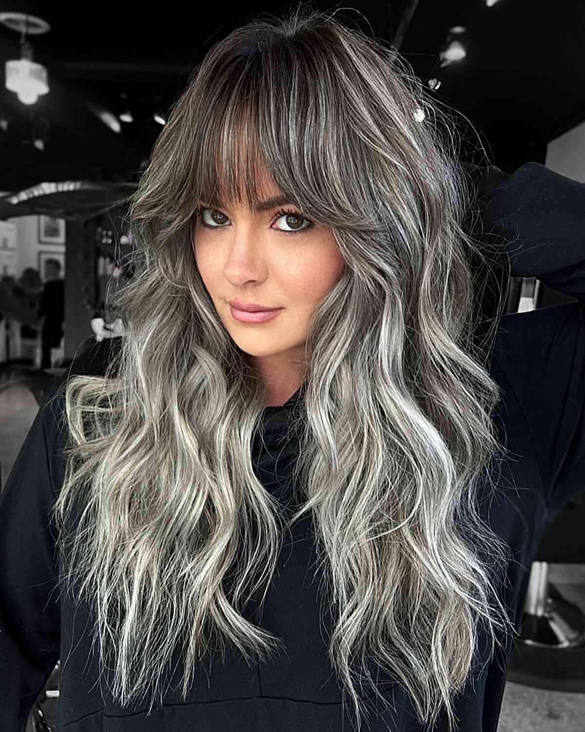 Gray Foilayage Balayage Hair