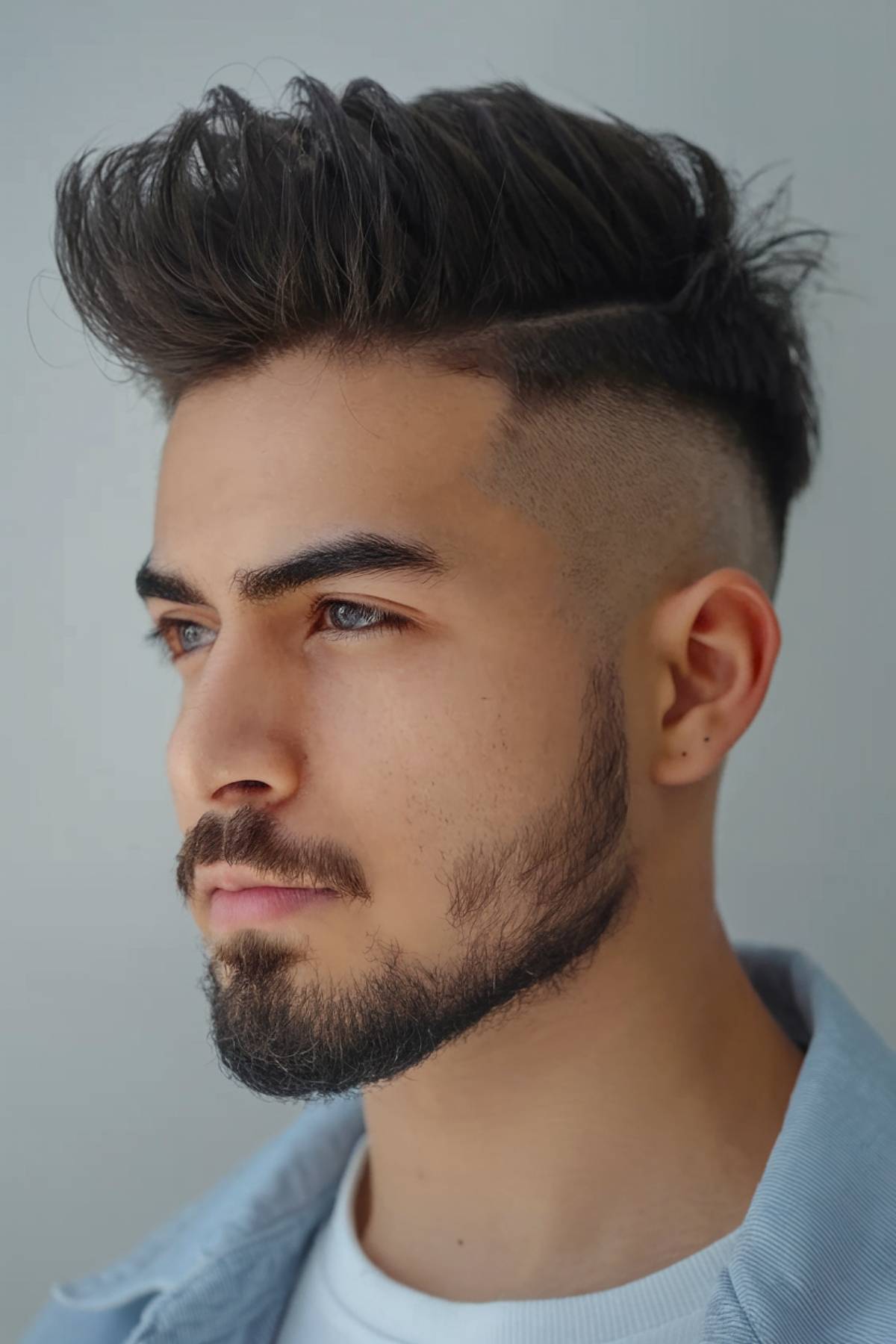 Haircut for men with long faces