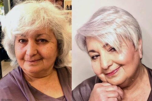 Haircuts for women over 60 with round face shapes