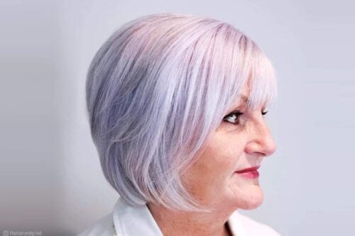 Best hairstyles for women over 50 with round face shapes