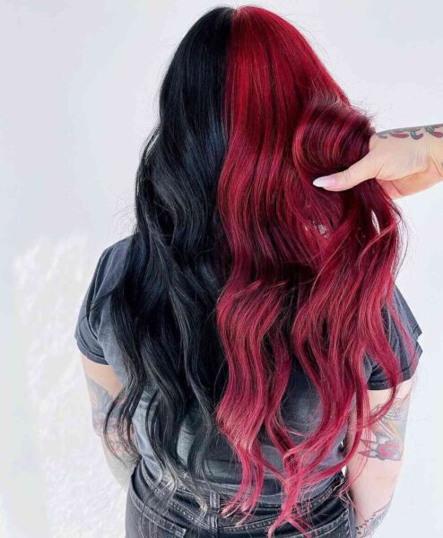 Red and Black Hair: Ombre, Balayage & Highlights