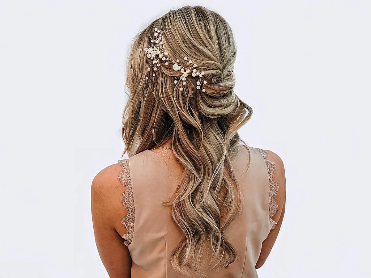 Half up half down prom hairstyles ideas