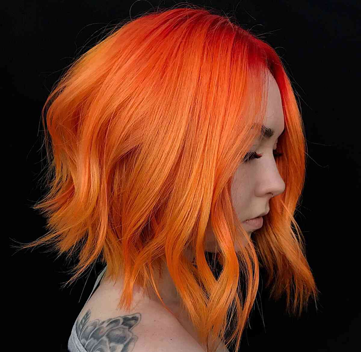 Halloween Orange Hairstyle