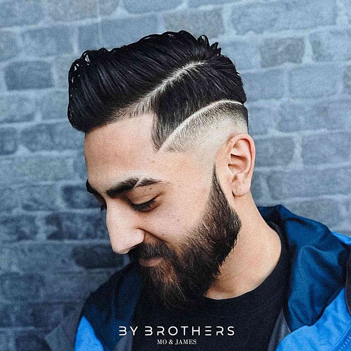 Hard Part with a Sharp Line and Undercut for Men