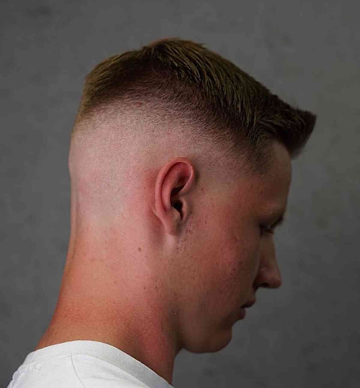 Short high and tight military fade