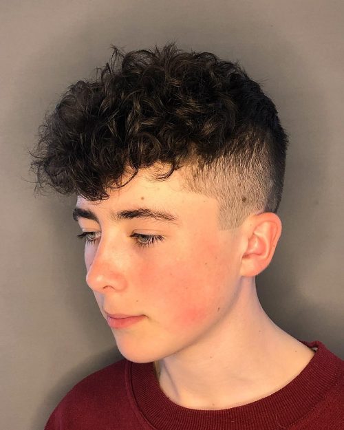 Curly High Fade