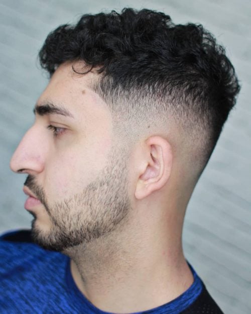 High Fade on Curly Hair