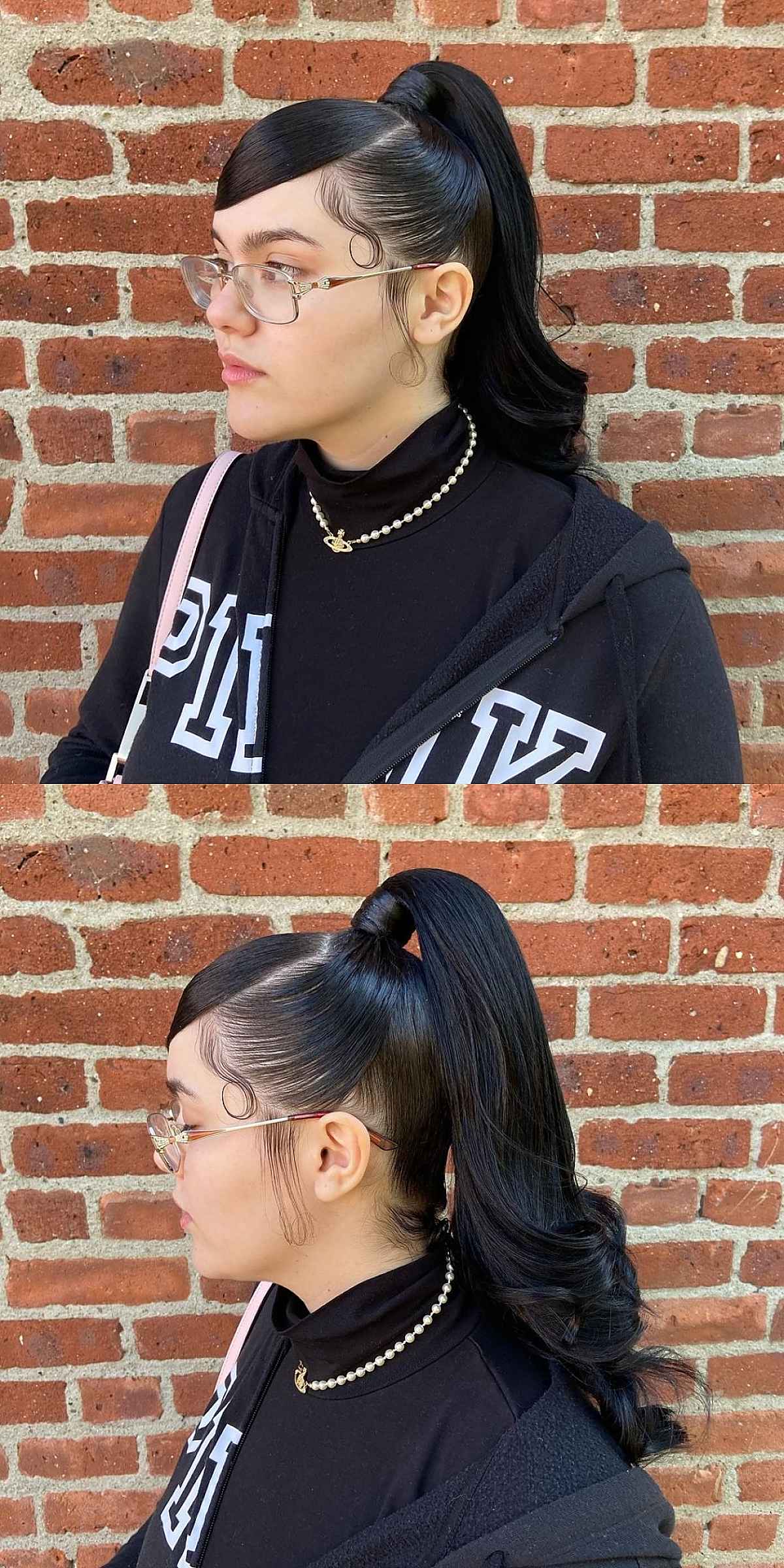 High Ponytail with Swoop