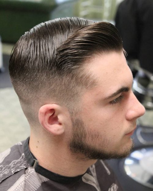 High Taper Fade with Part