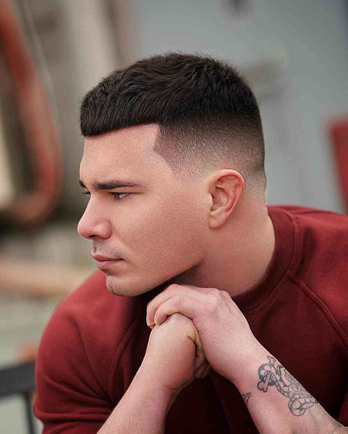 High Taper Fade for Men with Thick Hair