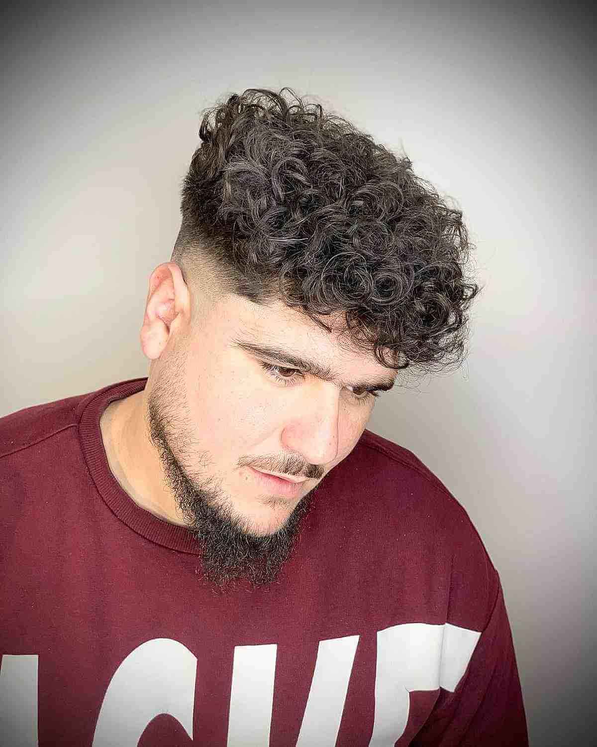 High Top Curly Hair for Dudes