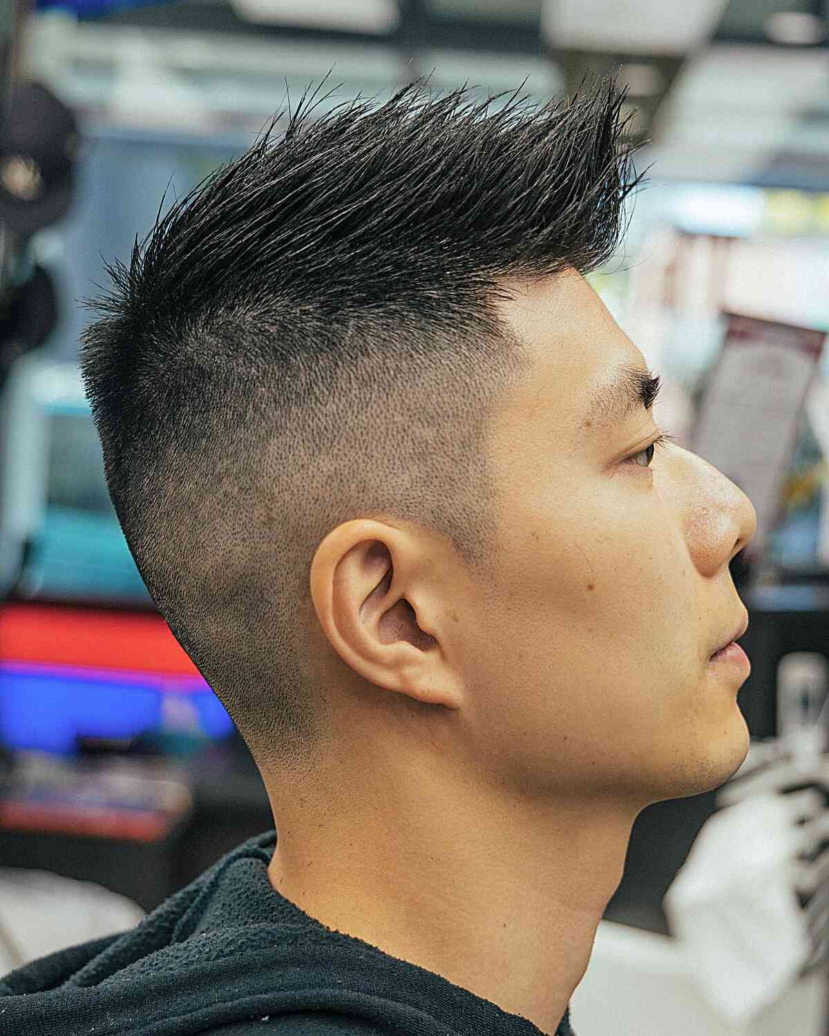 High-Faded Spiky Faux Hawk for Guys
