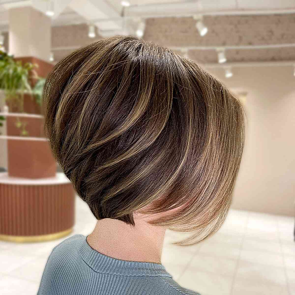 Highly Stacked Bob with Visible Layers