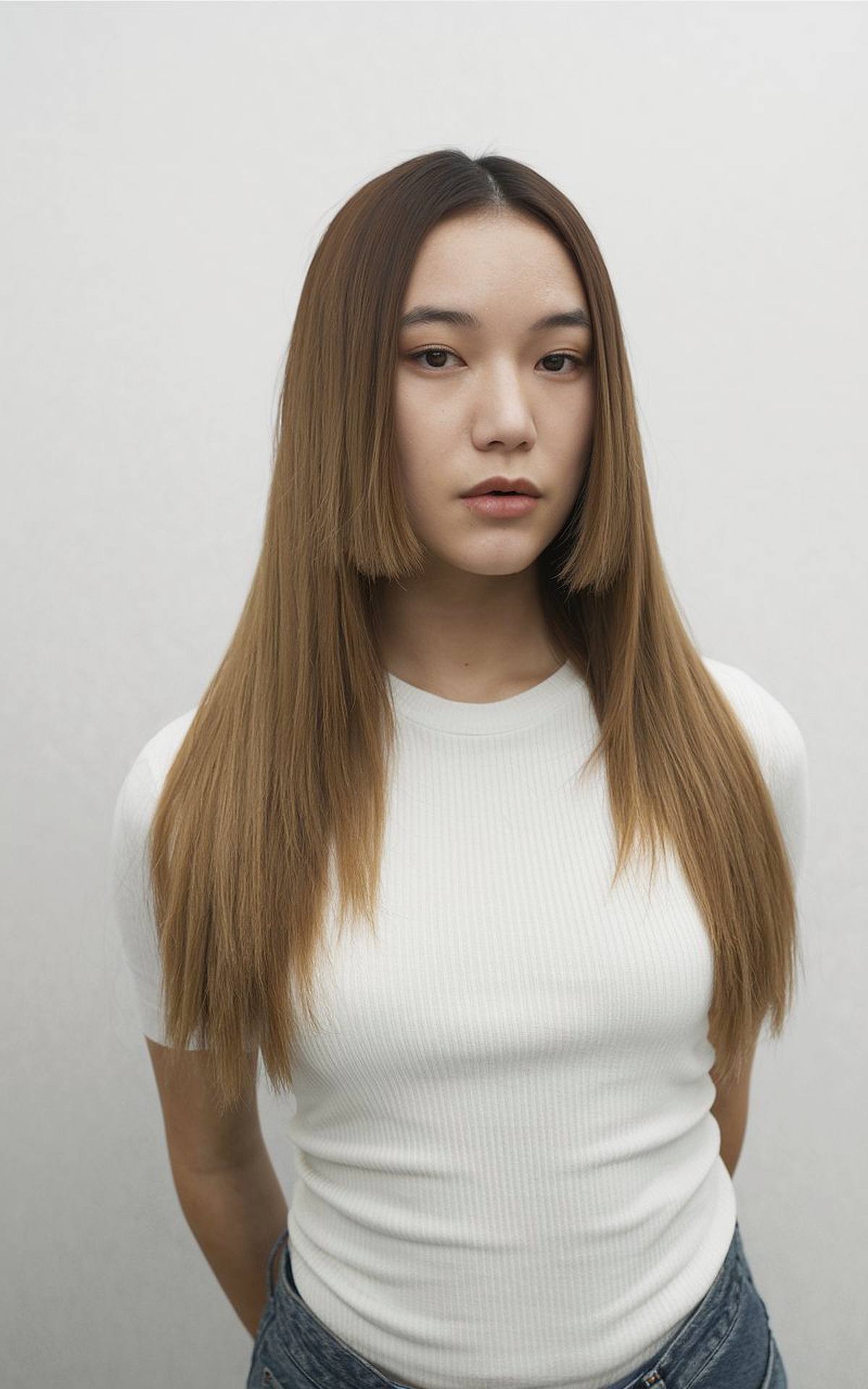 Hime cut long hair with no bangs for a bold and structured hairstyle blog