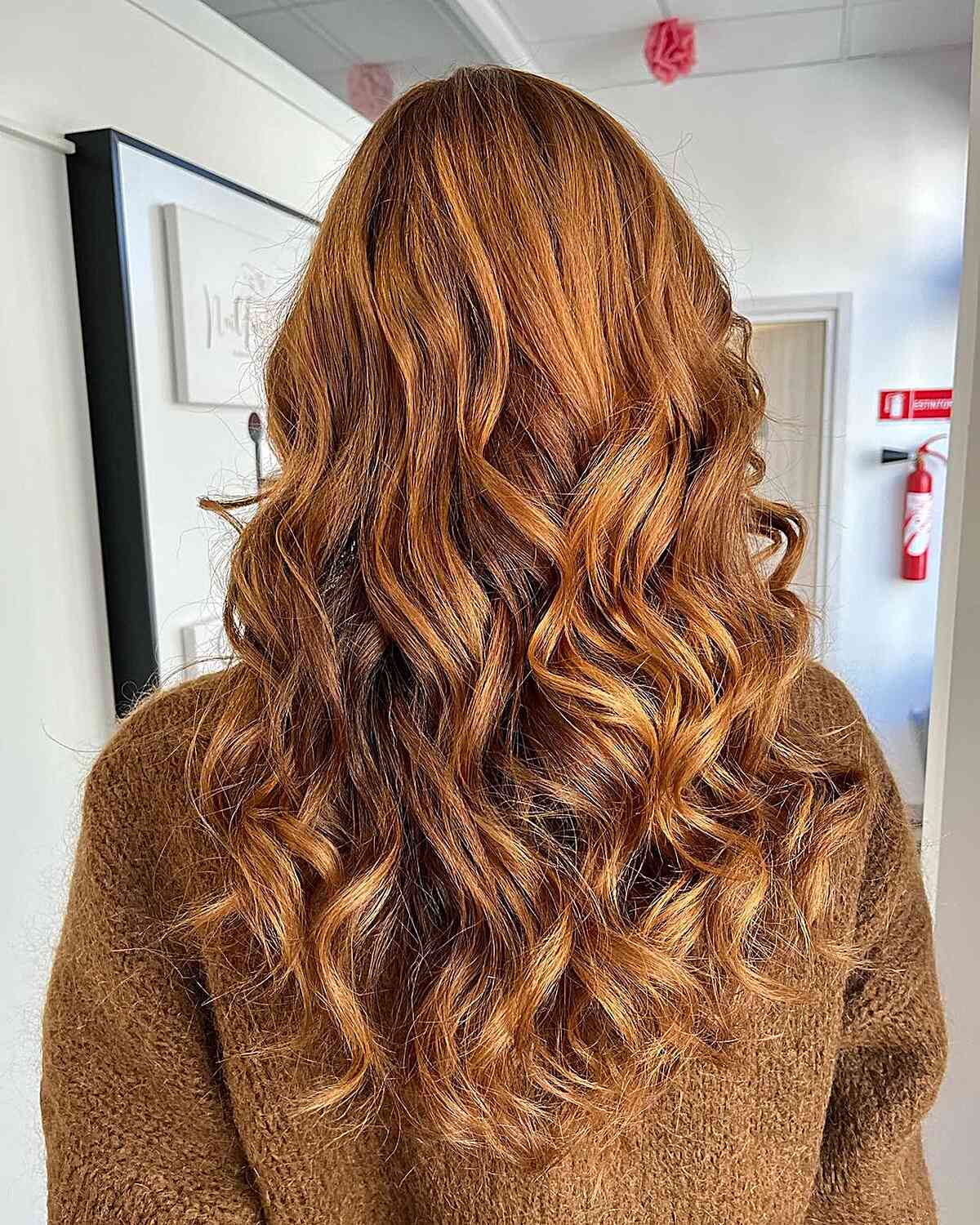 Hints of Red and Brown Hair Color Blend