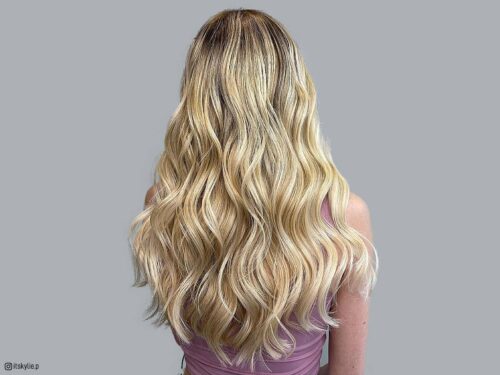 Honey blonde balayage