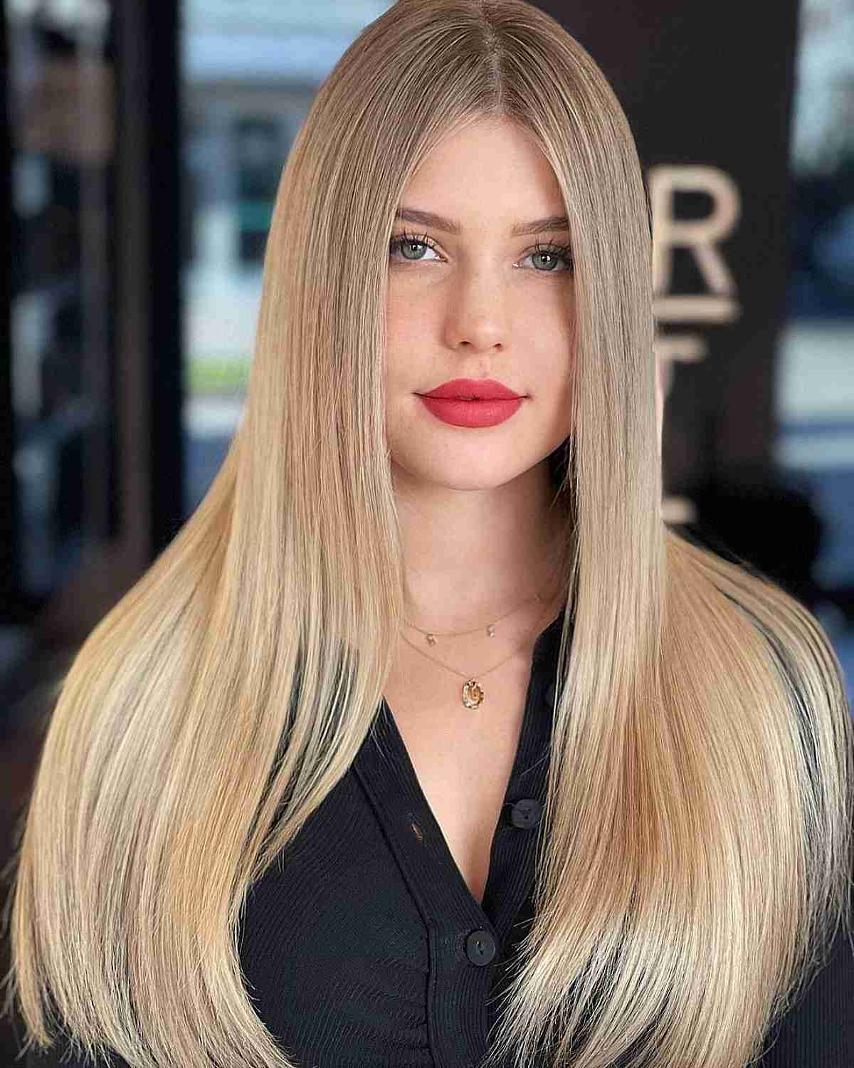 Natural-Looking Honey Blonde Hair Color