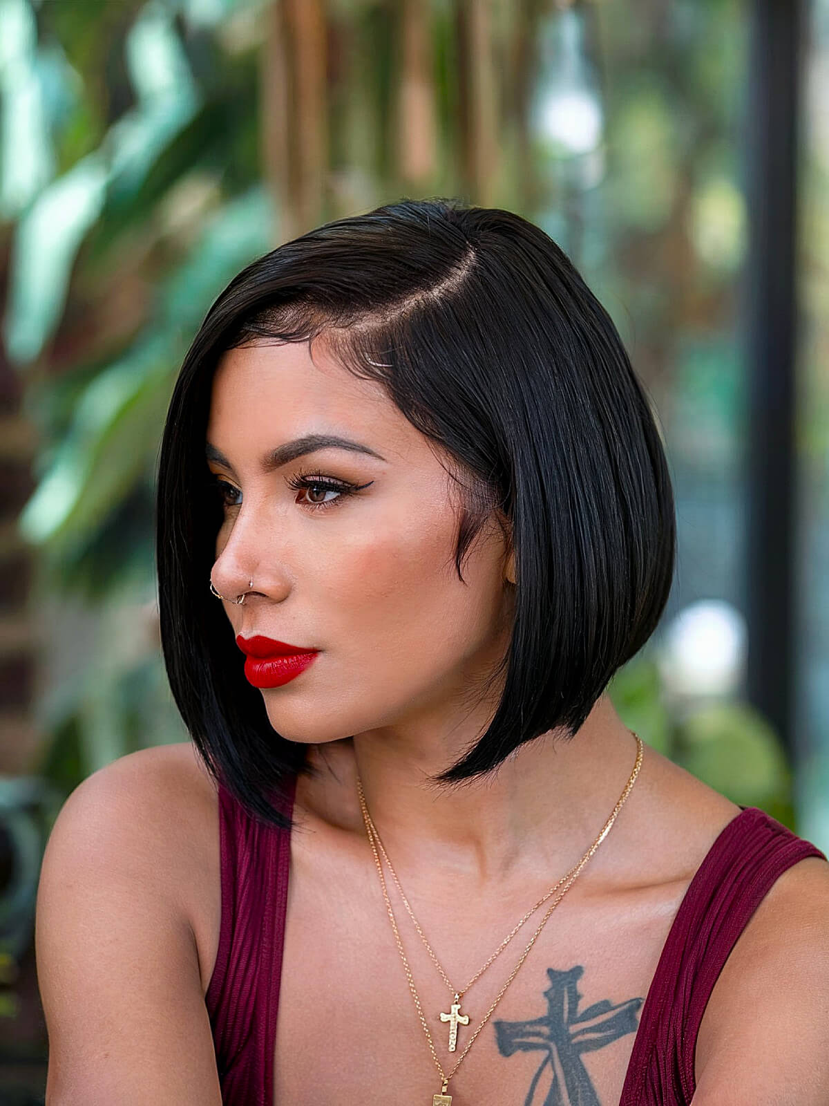 How to style an angled bob