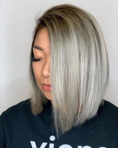Classy Icy Blonde and Grey