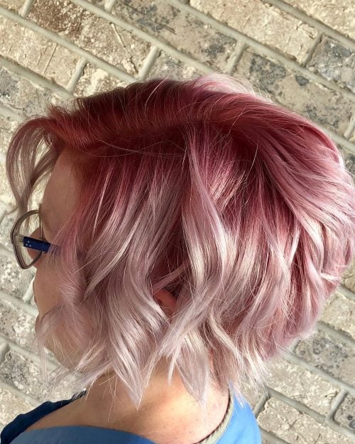 Stunning Icy Blonde and Rose Gold