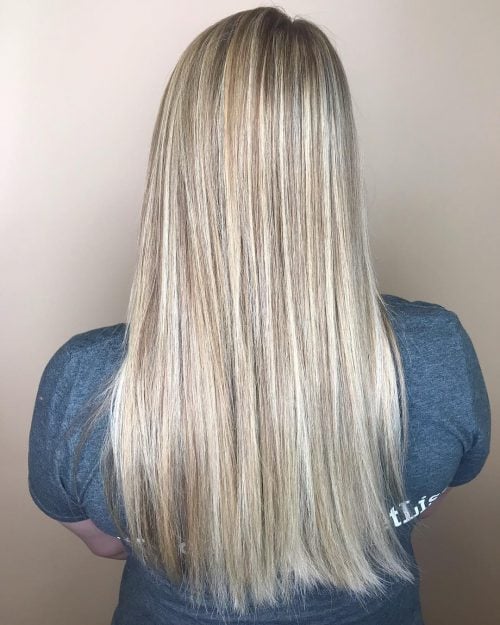 Polished Icy Blonde with Lowlights