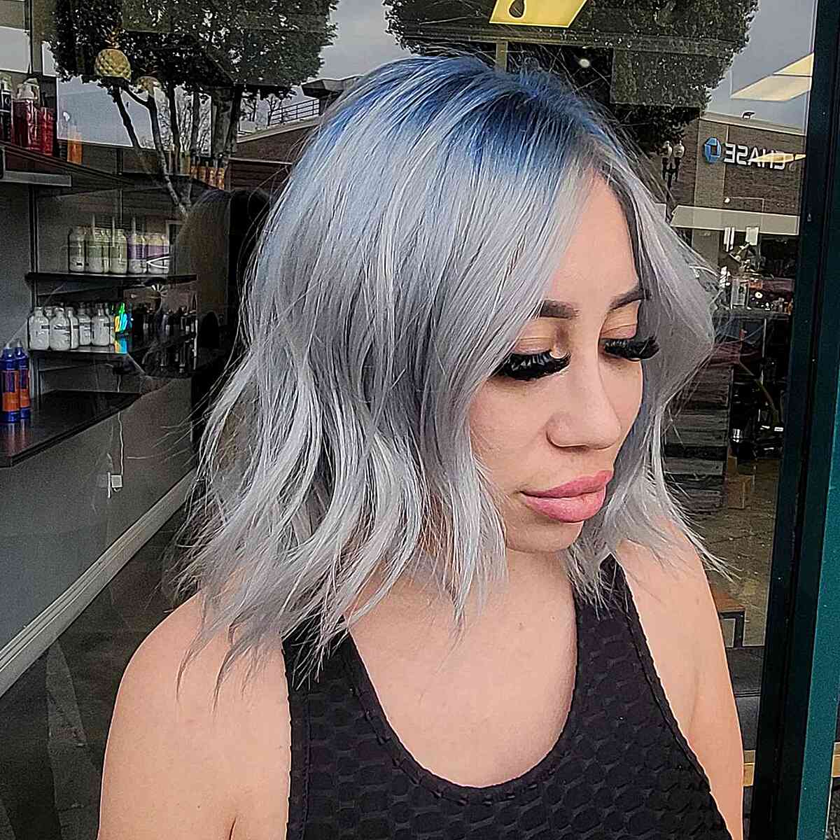 Impressive Blue Silver Hair