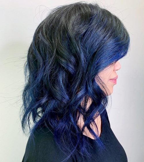 Intense Blue and Black