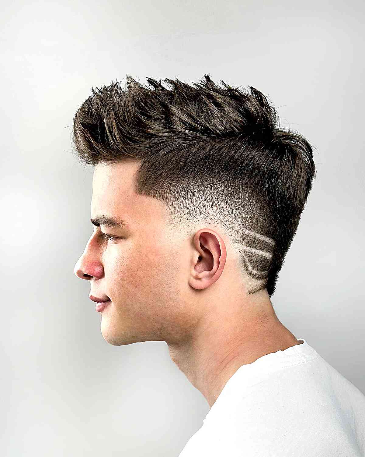 Intricate Hair Designs with a Spiky Fohawk for Men