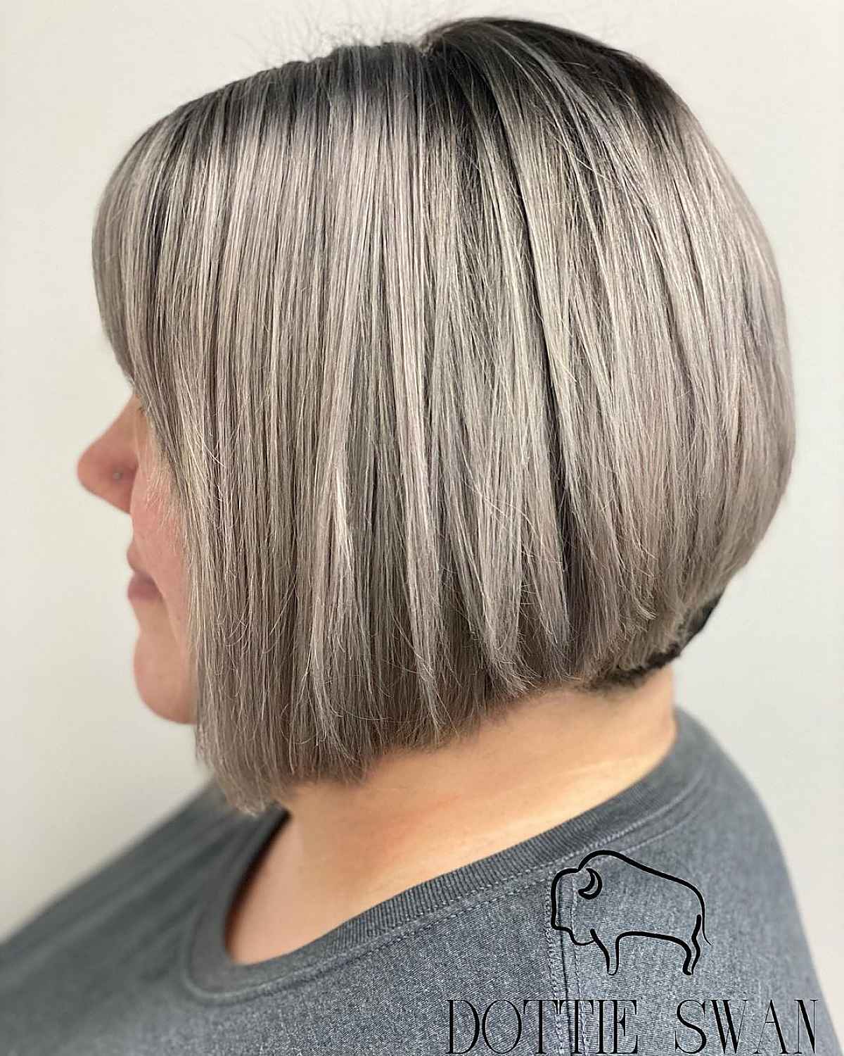 Inverted Bob for Women in Their 40s