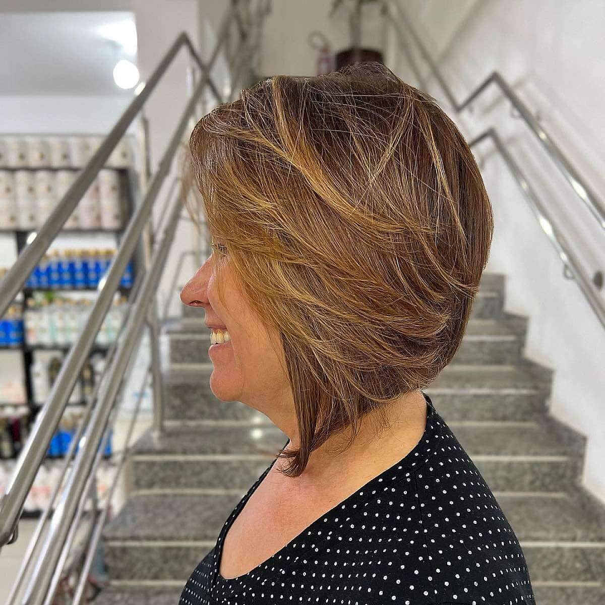 the inverted bob for women 50 and over