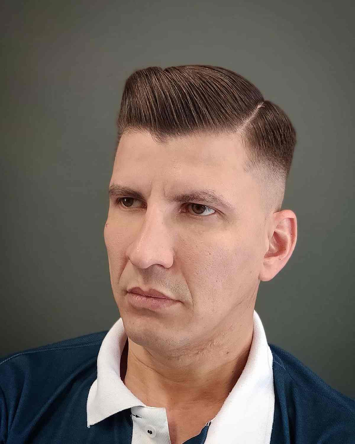 Handsome Ivy league skin fade for dudes