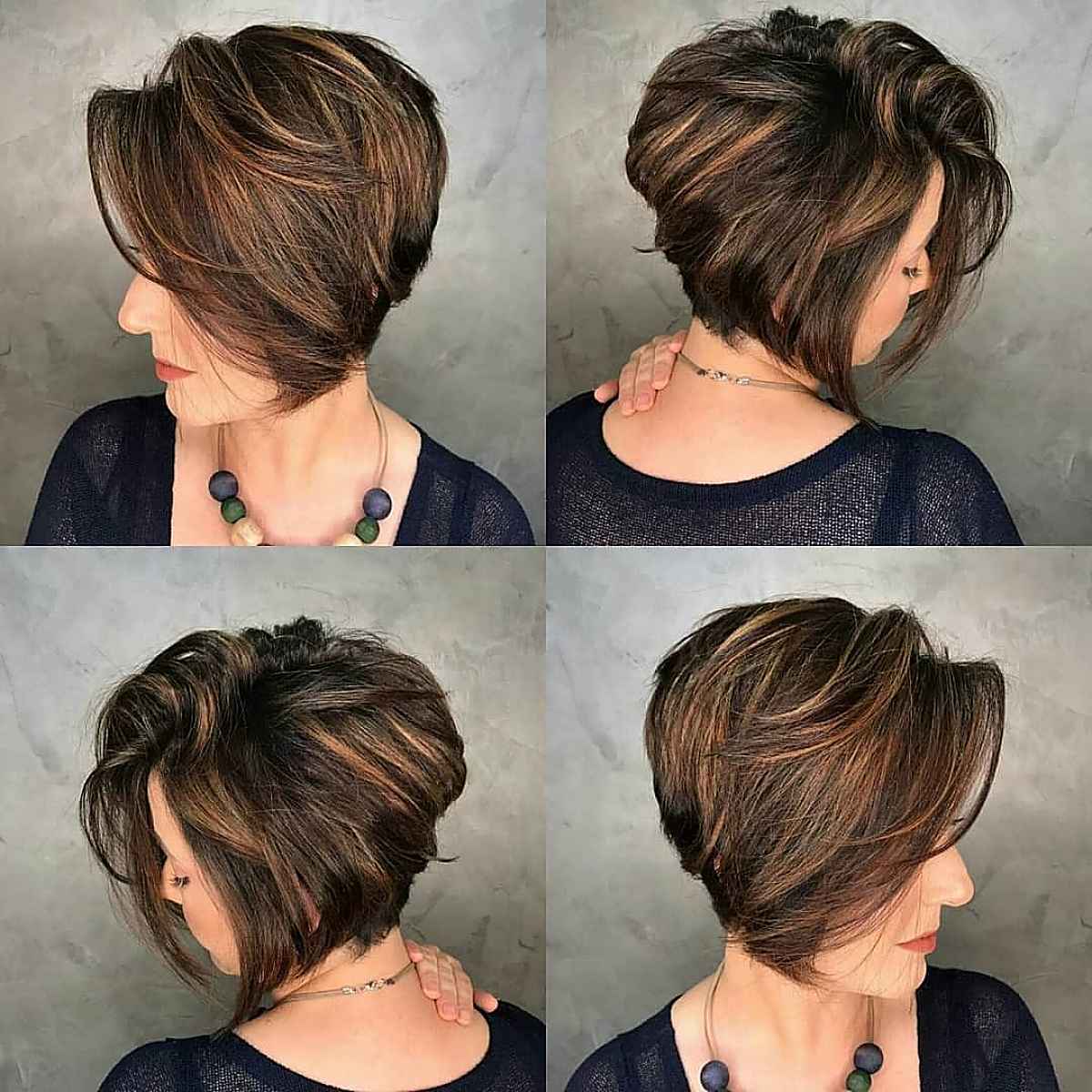 Jaw-Length Airy Bob Haircut with Stacked Layers