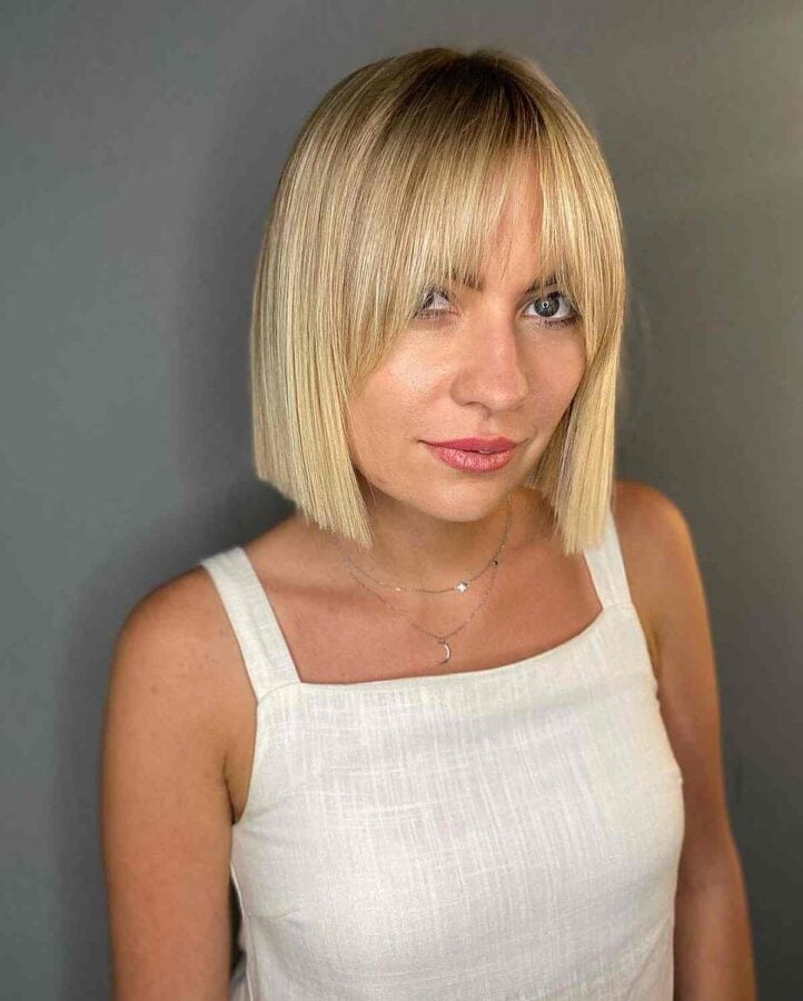 44 Trendy Blunt Bob with Bangs to Inspire Your Next Chop