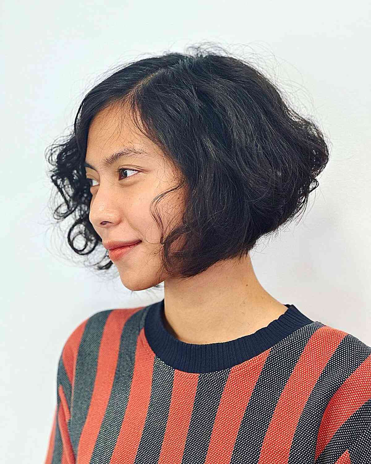 Jaw-Length Bob with Messy Loose Curls
