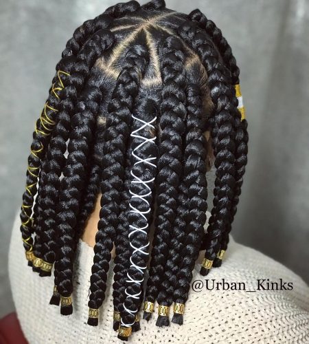 24 Exceptional Triangle Box Braids To Try Now