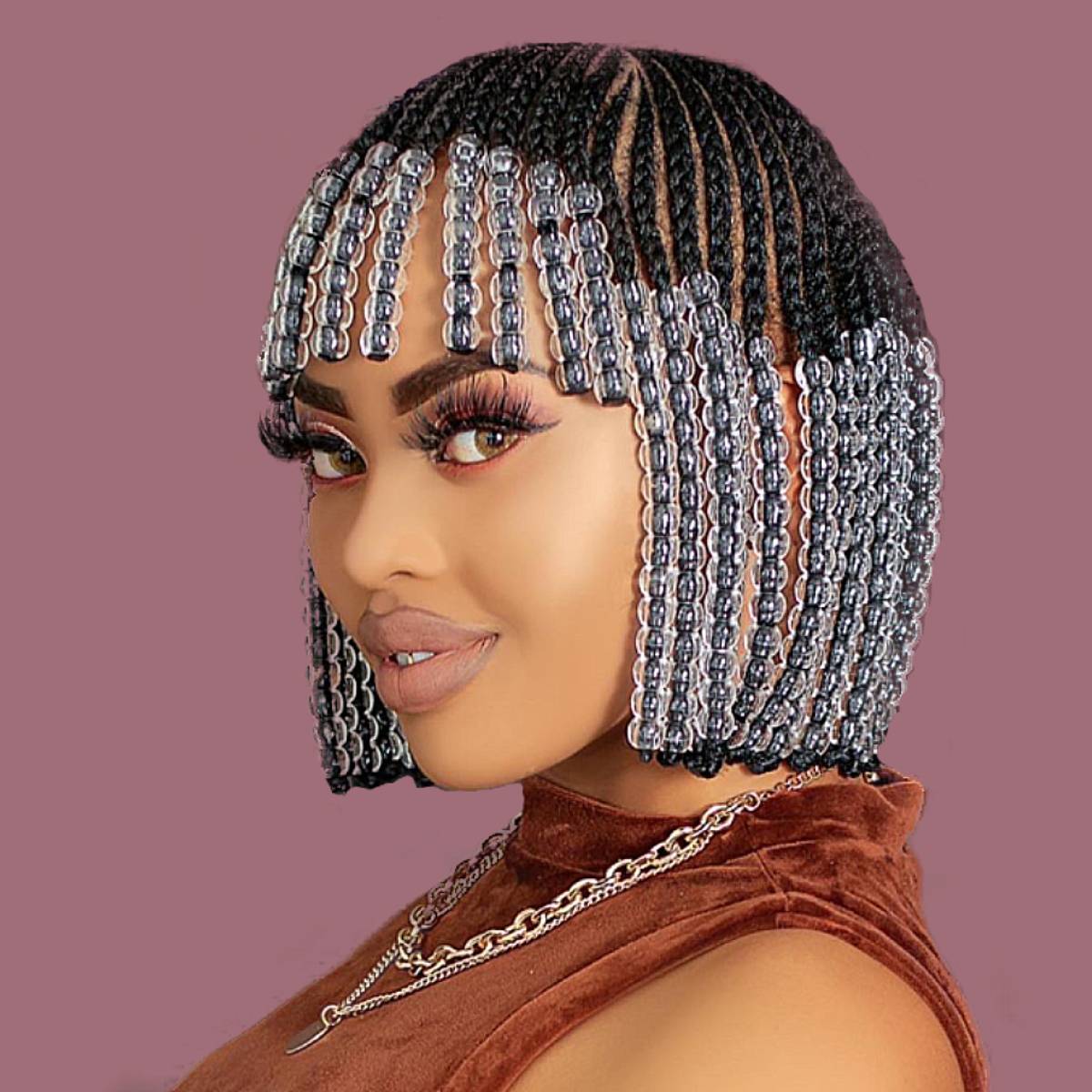 braid hairstyles with bangs