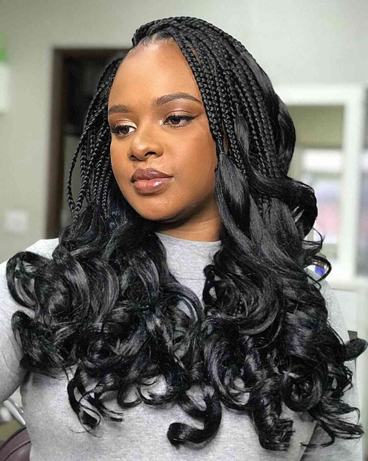 30 Hottest Knotless Box Braids Hairstyles Women of Color Are Getting in