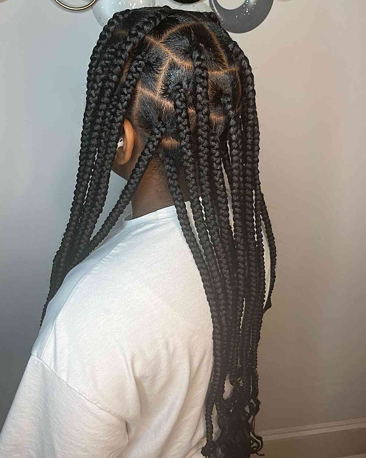 Large Poetic Justice Box Braided Style