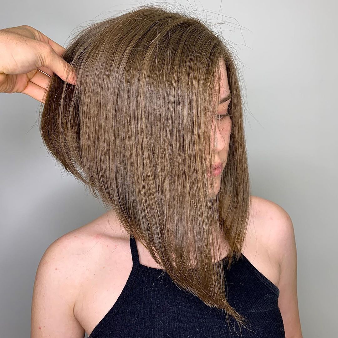 Sexy Layered A-Line Bob for Thick Hair