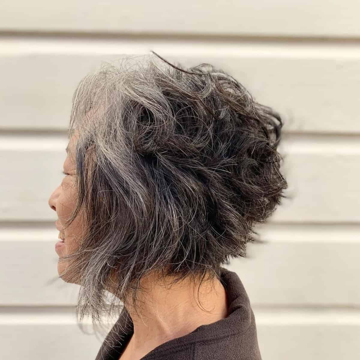 Layered Bob for 60-Year-Olds