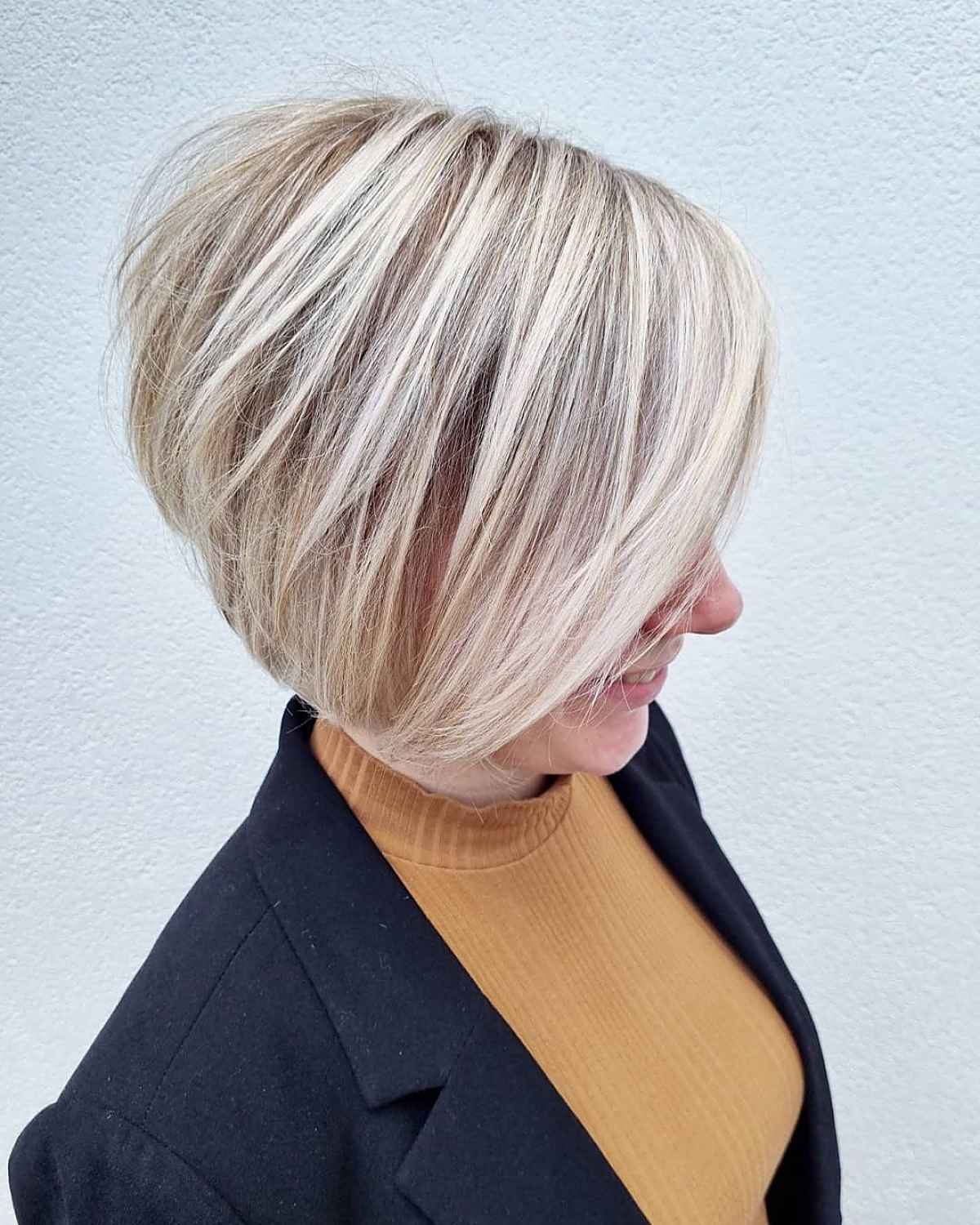 Layered Bob for Straighter Hair