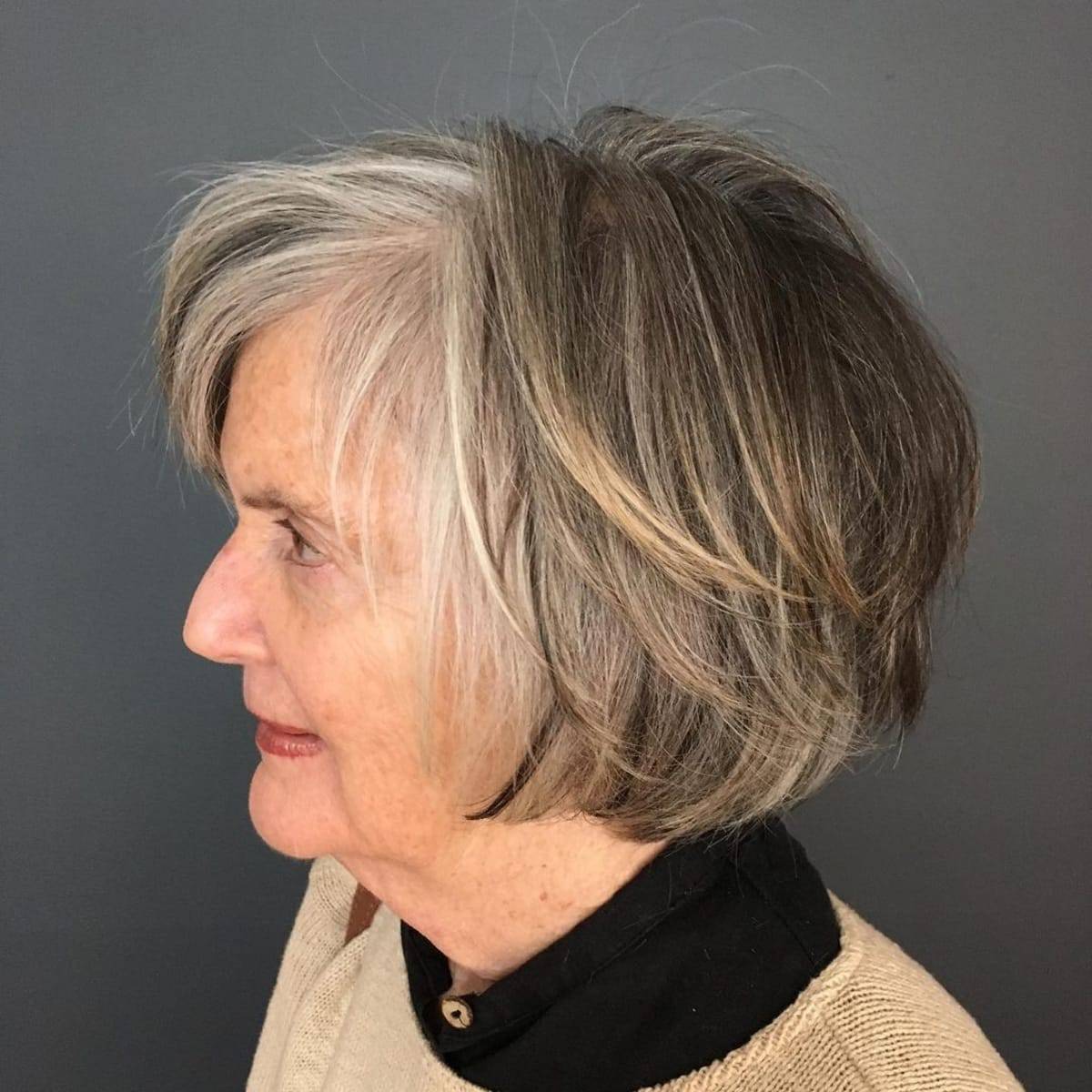 Layered Bob for Women Over 50
