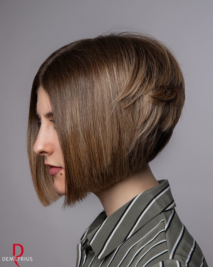 Layered Chin-Length Cut for Thick Hair